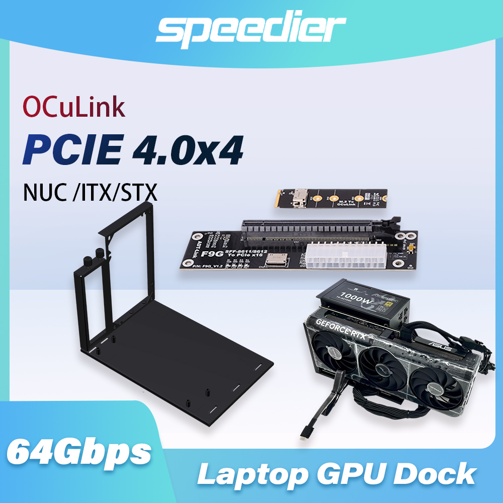 External Gpu Dock Pcie 4.0 Oculink - محول F9G 64Gbps OcuLink إلى PCIE