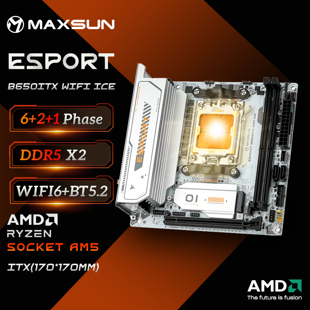 B650 Itx Motherboard Wifi - اللوحة الأم MAXSUN B650M ITX AMD