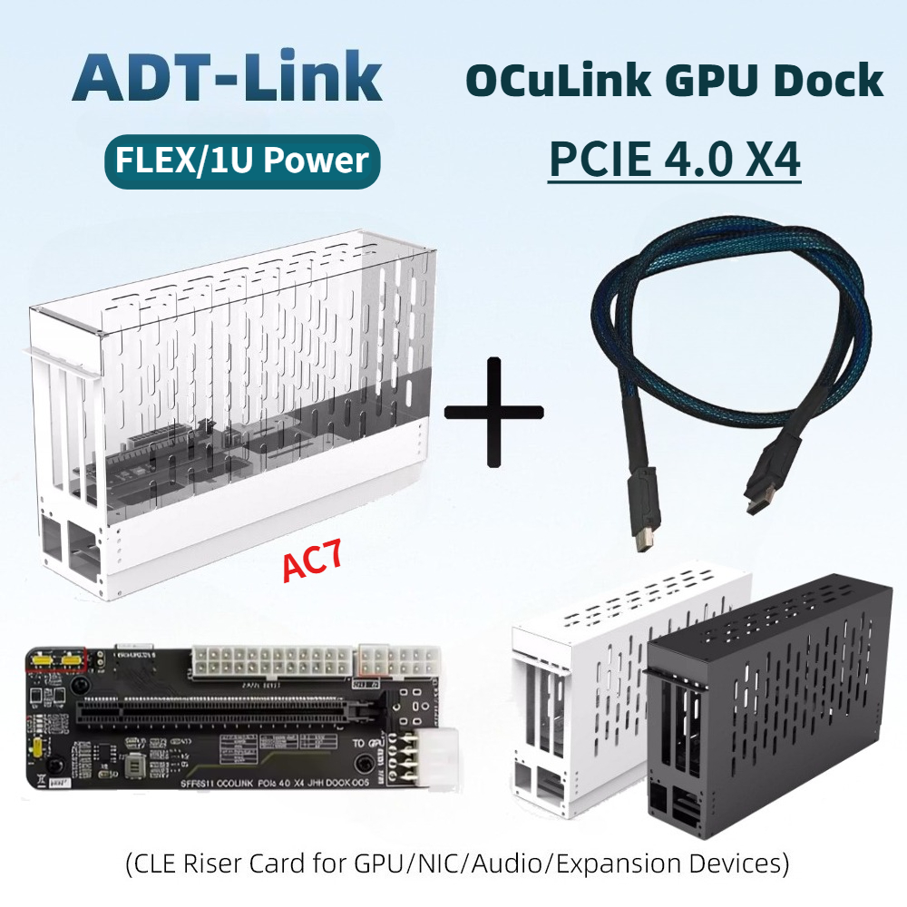 External Gpu Dock Pcie 4.0 Oculink - قاعدة بطاقة رسومات Oculink EGPU بطول