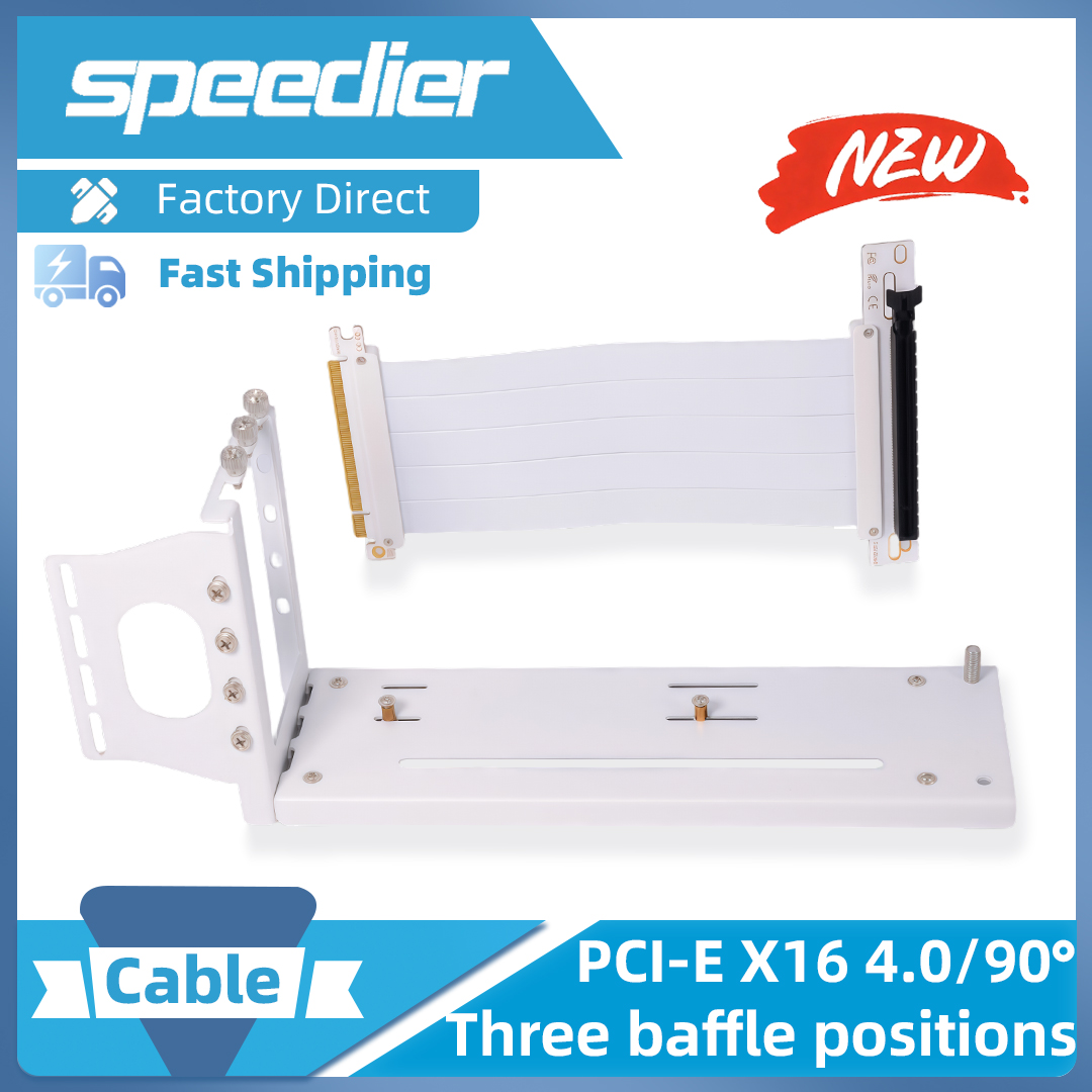 Pcie 4.0 X16 Riser Cable 90 Degree - كابل تمديد بطاقة الرسومات Riser PCI-E
