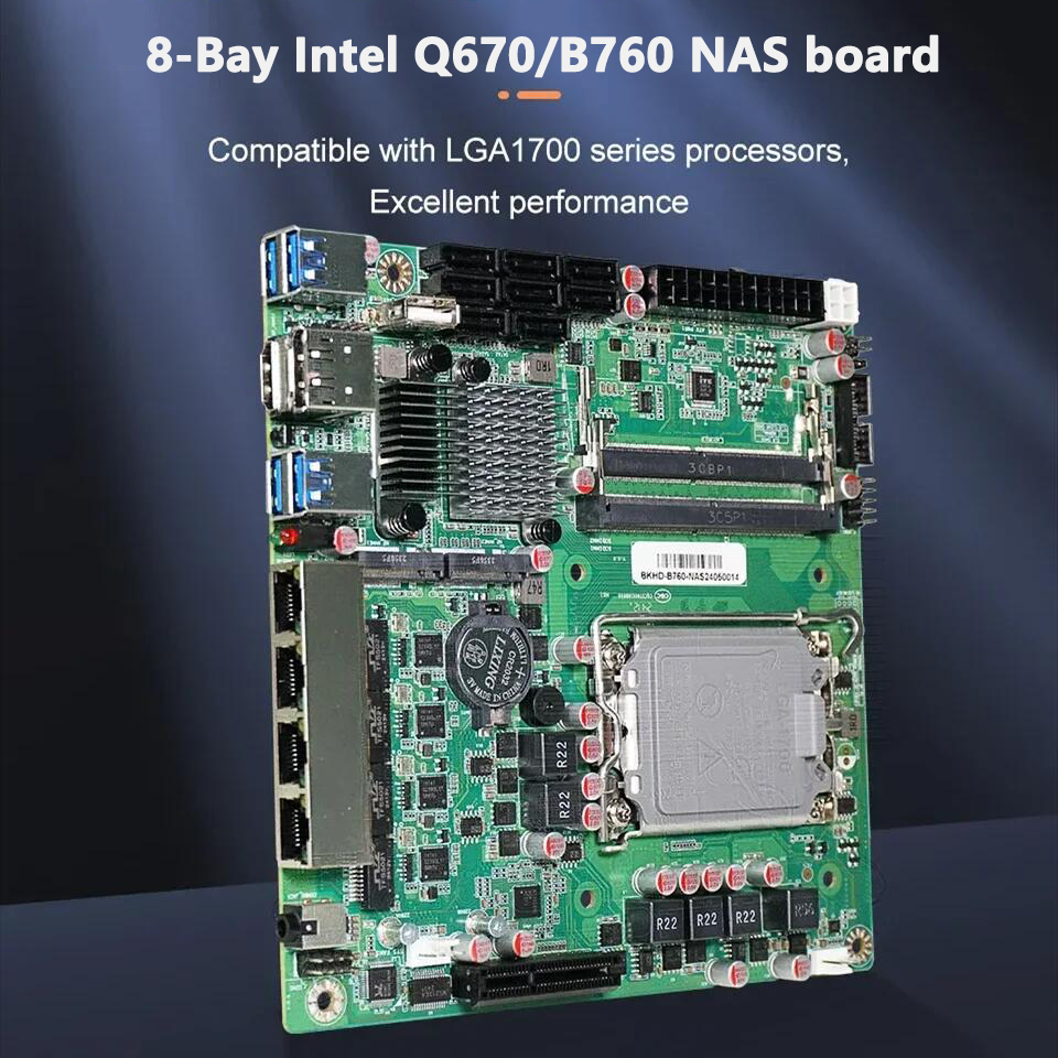 Lga 1700 Ddr5 Itx Motherboard - لوحة أم Topton Q670 B760 لتخزين
