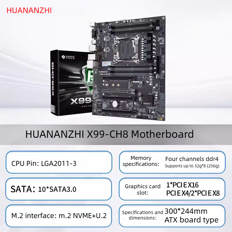 X99 Dual Cpu Motherboard Combo - لوحة أم HUANANZHI LGA2011-3 X99 مع