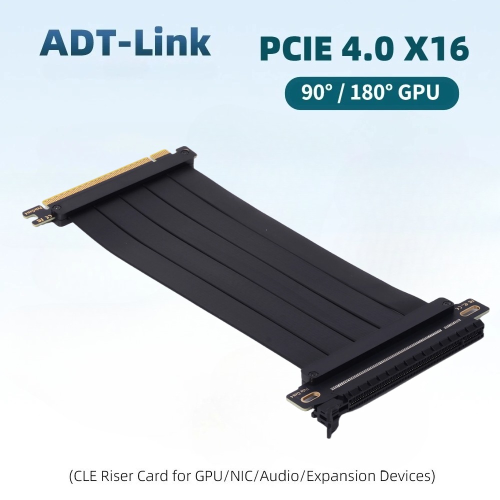 Pcie 4.0 X16 Riser Cable 90 Degree - كابل رايزر عالمي من نوع Ultra