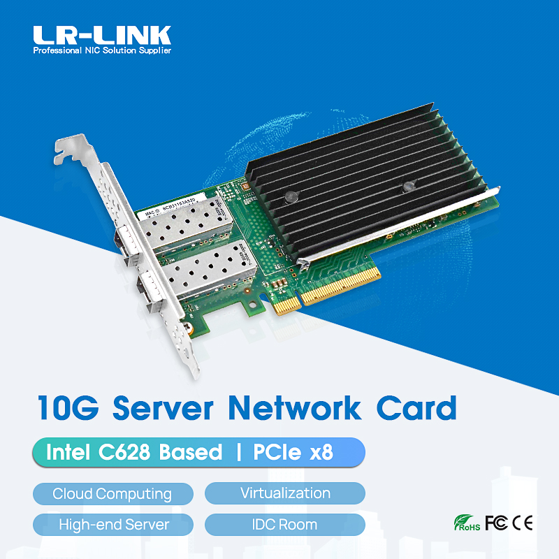 10Gb Sfp+ Pcie Network Card Dual Port - LR-LINK 1010PF-2SFP+ PCIe x8 بطاقة شبكة