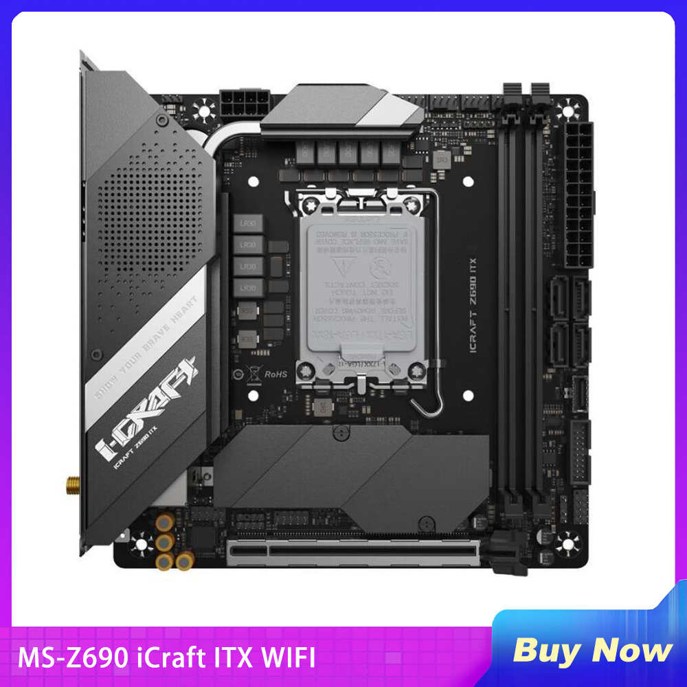 Lga 1700 Ddr5 Itx Motherboard - اللوحة الأم الجديدة MS-Z690 iCraft ITX