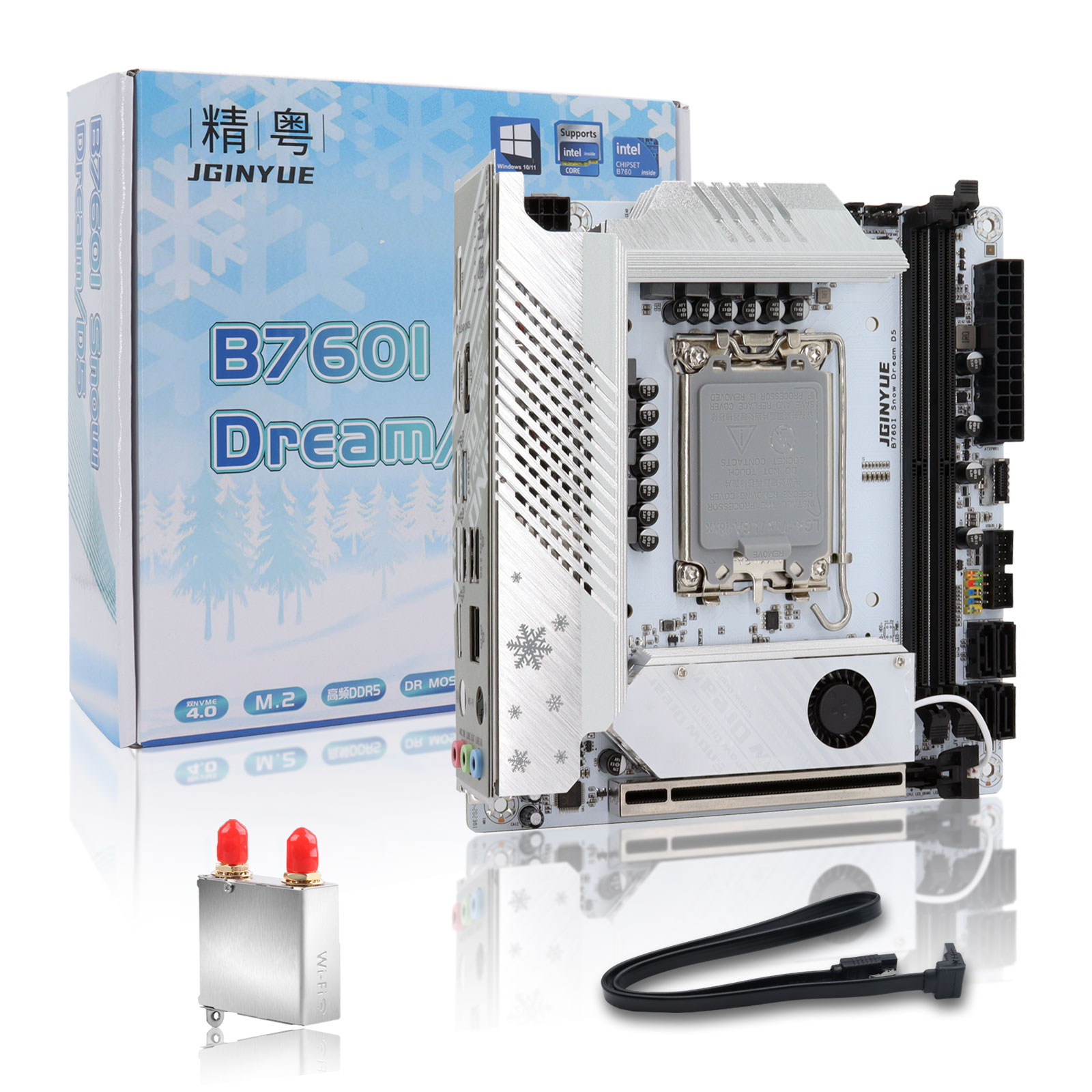 Lga 1700 Ddr5 Itx Motherboard - لوحة أم JGINYUE B760 Mini ITX