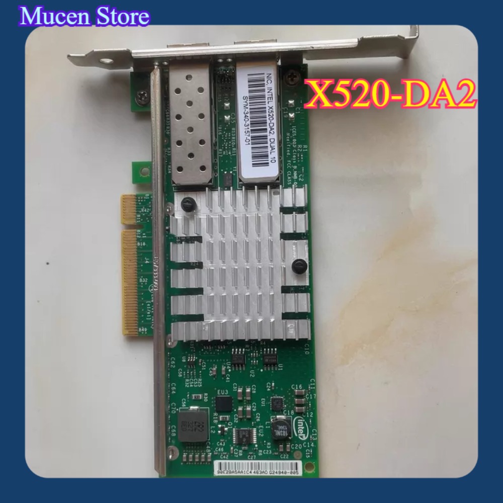 بطاقة شبكة X520-DA2 10Gb SFP+  - مراجعة 10Gb Sfp+ Pcie Network Card Dual Port وسعره