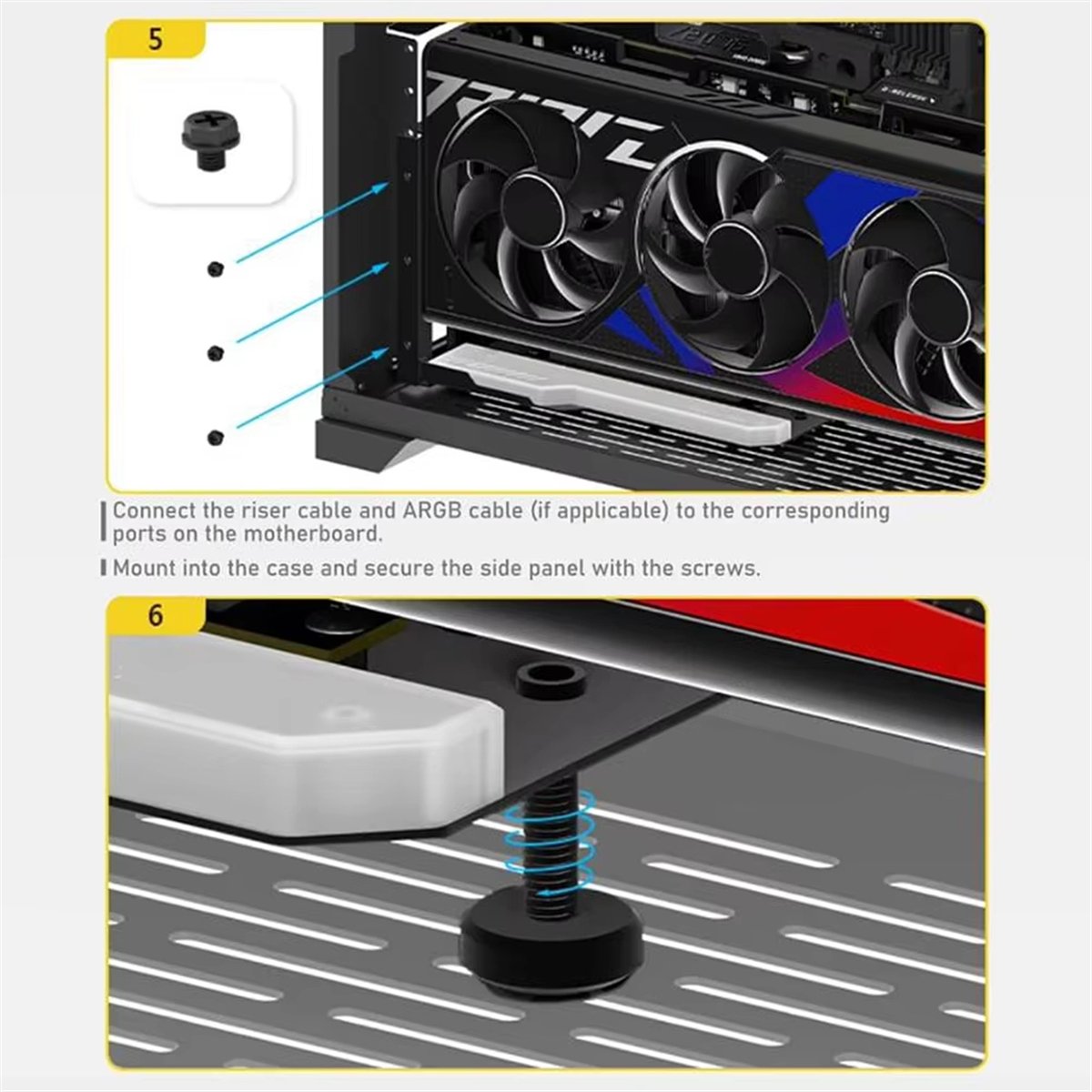 حامل تثبيت عمودي لبطاقة الرسوم - مراجعة Pcie 4.0 X16 Riser Cable 90 Degree وسعره