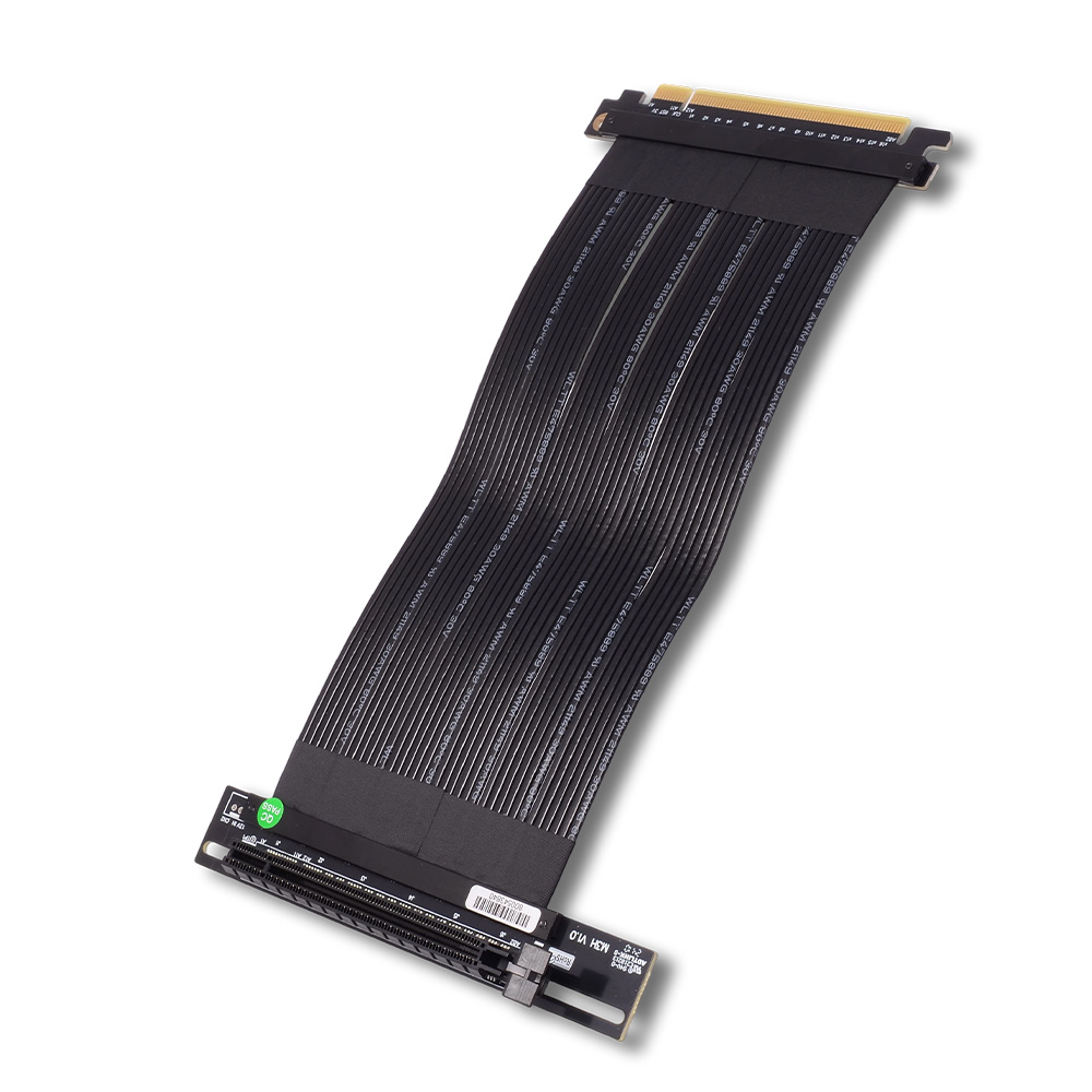 الناهض الفضة PCIe 4.0X16 إلى X - مراجعة Pcie 4.0 X16 Riser Cable 90 Degree وسعره