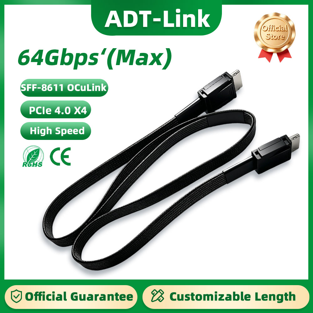 كابل تمديد ADT-Link 64 جيجابت  - مراجعة External Gpu Dock Pcie 4.0 Oculink وسعره