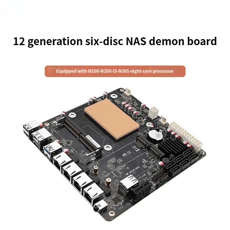 لوحة أم NAS منخفضة الطاقة N100 - مراجعة Nas Motherboard N100 6 Sata وسعره