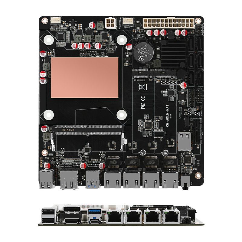 لوحة أم NAS منخفضة الطاقة N100 - مراجعة Nas Motherboard N100 6 Sata وسعره