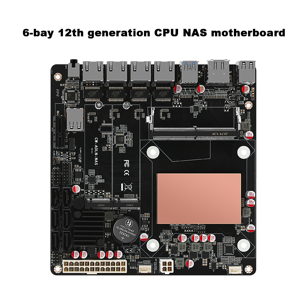 لوحة أم N100/N150 لتخزين البيا - مراجعة Nas Motherboard N100 6 Sata وسعره