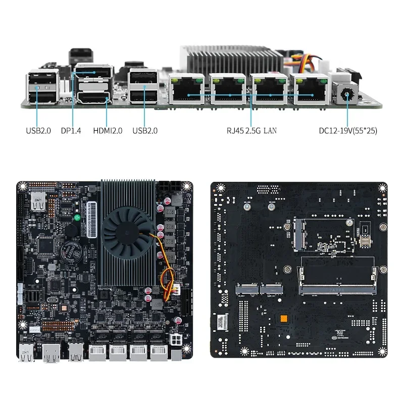 لوحة أم N100 Nas مع 2x m.2 NVM - مراجعة Nas Motherboard N100 6 Sata وسعره