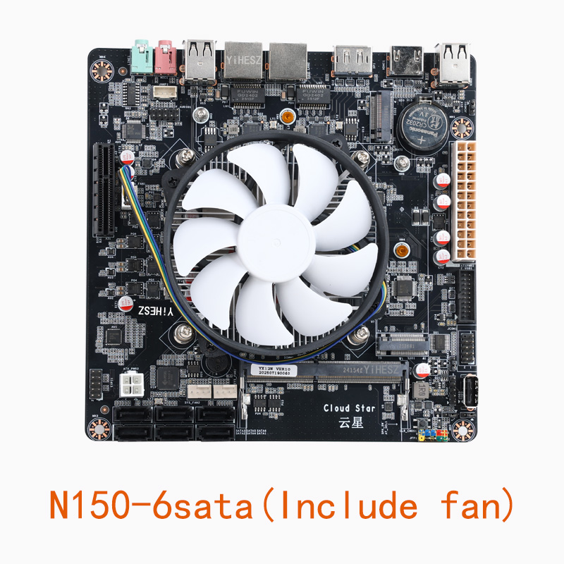 لوحة أم N100/N150 NAS DDR4 مع  - مراجعة Nas Motherboard N100 6 Sata وسعره