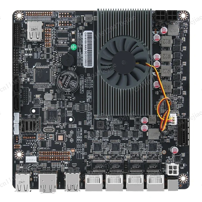 لوحة أم N100 Mini ITX NAS مع ذ - مراجعة Nas Motherboard N100 6 Sata وسعره