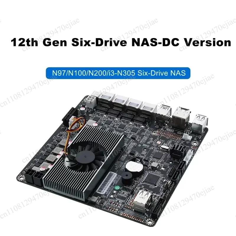 لوحة أم N100 Mini ITX NAS مع ذ - مراجعة Nas Motherboard N100 6 Sata وسعره