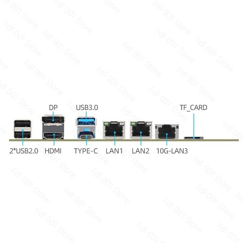 لوحة أم N100 مع منفذين 2.5G و1 - مراجعة Nas Motherboard N100 6 Sata وسعره
