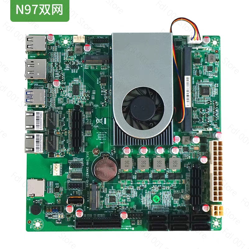 لوحة أم N100 مع منفذين 2.5G و1 - مراجعة Nas Motherboard N100 6 Sata وسعره