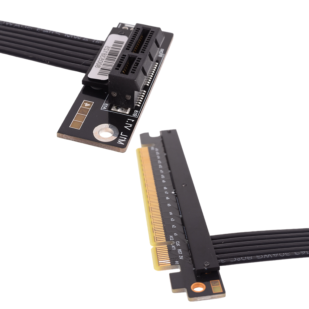 كابل تمديد PCIe 4.0 X16 إلى X1 - مراجعة Pcie 4.0 X16 Riser Cable 90 Degree وسعره
