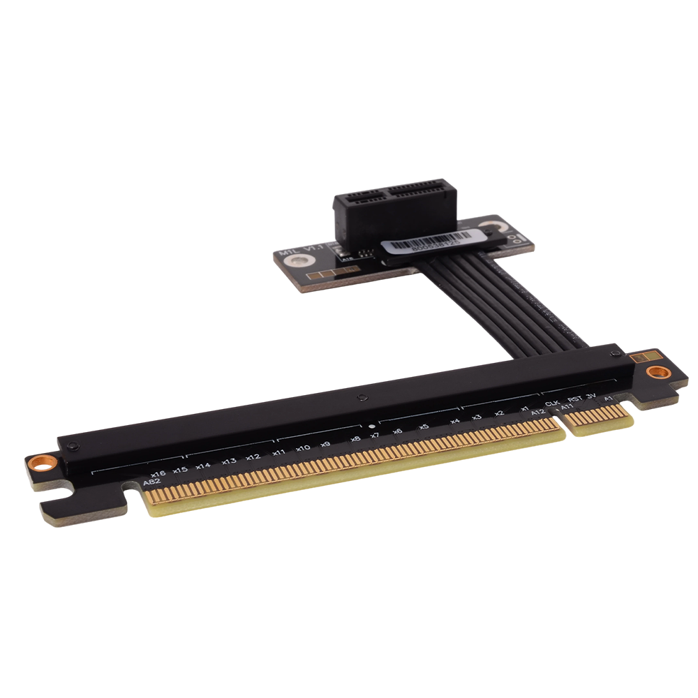 كابل تمديد PCIe 4.0 X16 إلى X1 - مراجعة Pcie 4.0 X16 Riser Cable 90 Degree وسعره