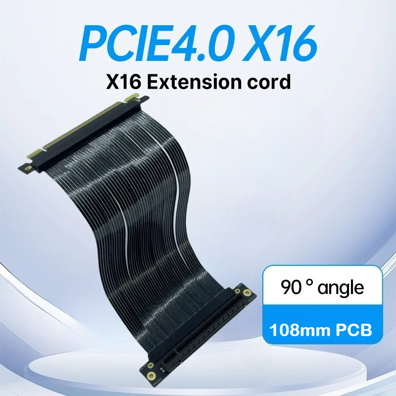 PCI-E 4.0X16 بطاقة الرسومات كا - مراجعة Pcie 4.0 X16 Riser Cable 90 Degree وسعره