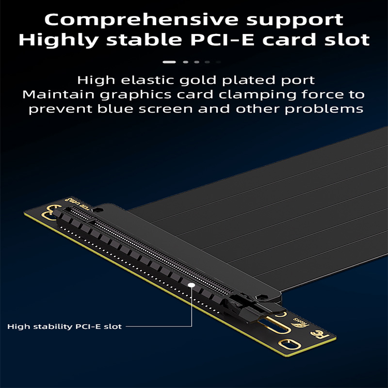 TEUCER عمودي وحدة معالجة الرسو - مراجعة Pcie 4.0 X16 Riser Cable 90 Degree وسعره