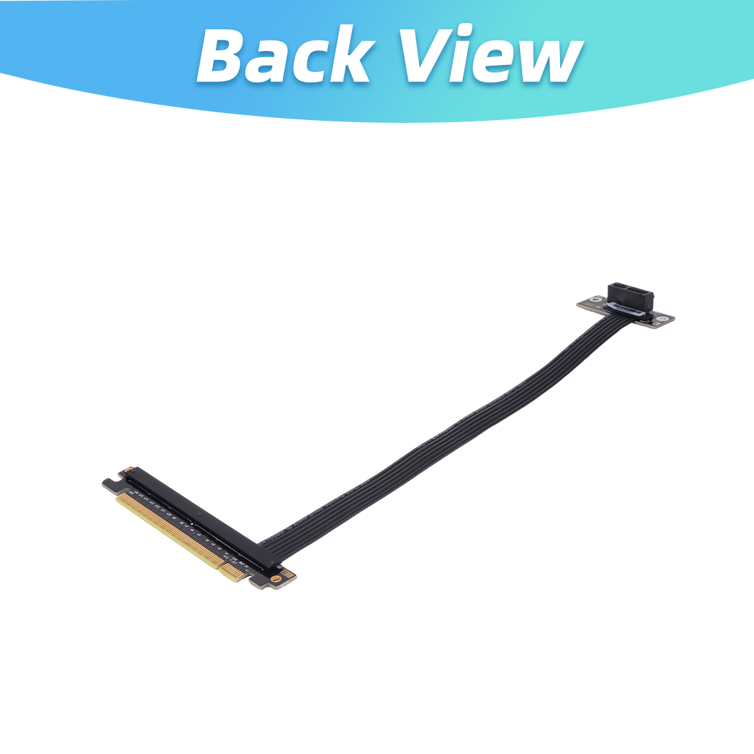 كابل تمديد PCIe 4.0 / 3.0 X16  - مراجعة Pcie 4.0 X16 Riser Cable 90 Degree وسعره