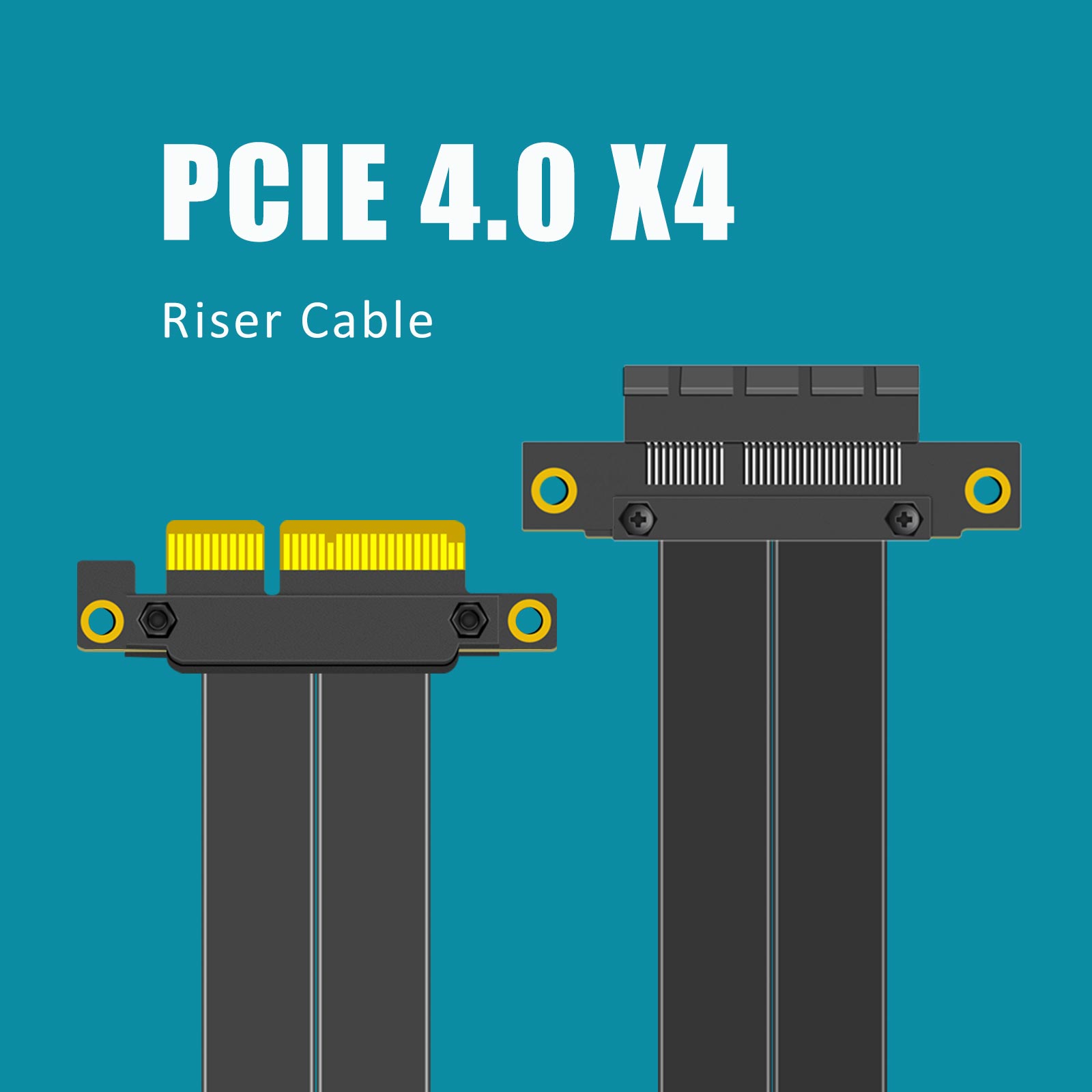 كابل رايزر PCIe 4.0 X4، بزاوية - مراجعة Pcie 4.0 X16 Riser Cable 90 Degree وسعره