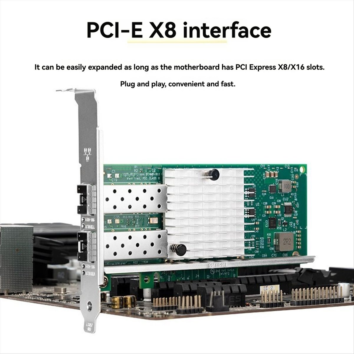 مستقر - X520-DA1 10 جيجا بايت  - مراجعة 10Gb Sfp+ Pcie Network Card Dual Port وسعره