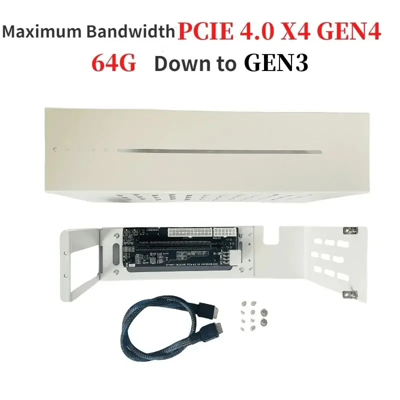 كمبيوتر محمول eGPU Oculink M.2 - مراجعة External Gpu Dock Pcie 4.0 Oculink وسعره