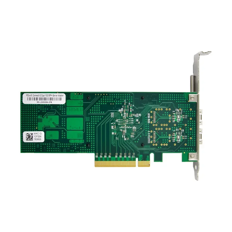PCI-E X8 ثنائي المنفذ 10G SFP  - مراجعة 10Gb Sfp+ Pcie Network Card Dual Port وسعره